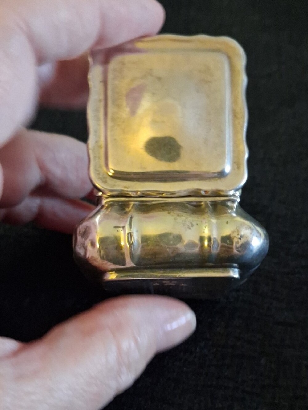 Antique Vintage Small Decorative Sterlin Silver Trinket - Snuff Box - Picture 7 of 10